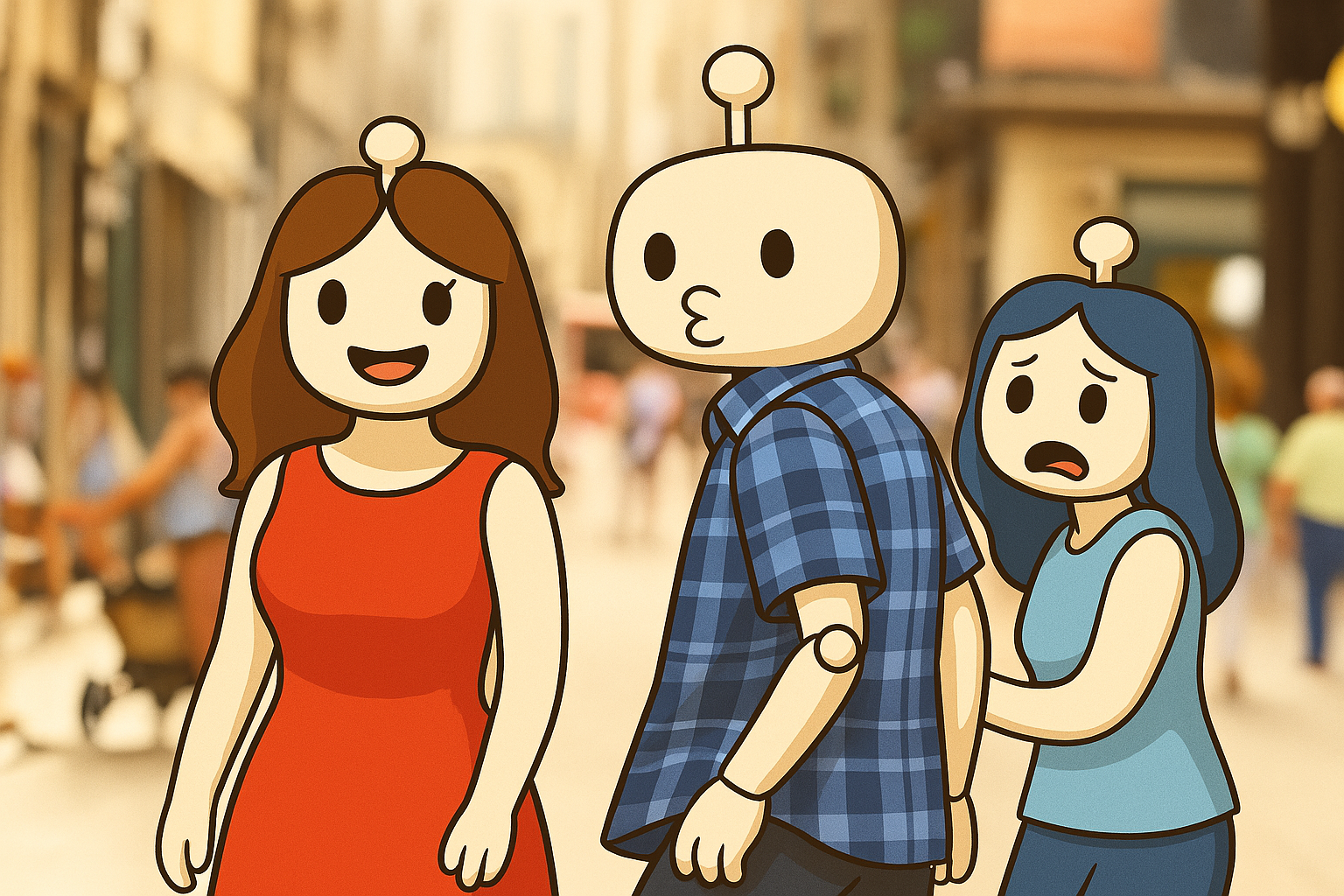 BOBO distracted boyfriend